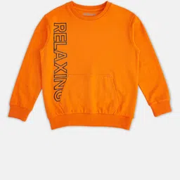 Pantaloons Junior Boys Orange Sweatshirt-picture-23