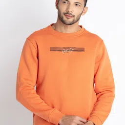 Status Quo Typography Printed Cotton Pullover-image-51
