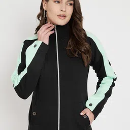 BRINNS Colourblocked Fleece Front-Open Sweatshirt-32