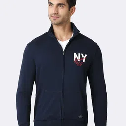 Van Heusen Solid Zip Front Full Sleeve Sweatshirt-picture-54