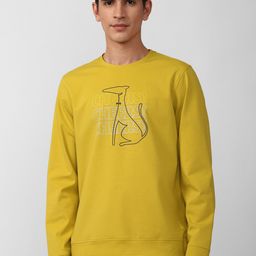 SIMON CARTER LONDON Men Yellow Printed Sweatshirt-image-36