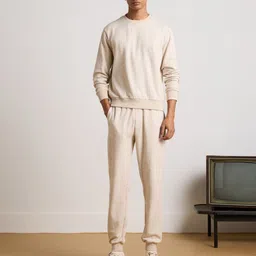 Muvazo Men Self Design Sweatshirt-image-9