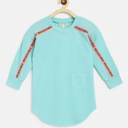 am ma Unisex Kids Blue Pullover Sweatshirt-image-86