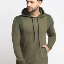 HOUSE OF VEDAS Hooded Long Sleeves Fleece Pullover-image-11