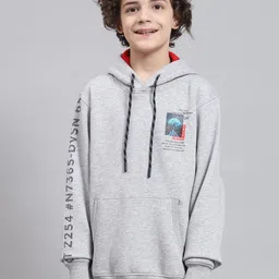 Monte Carlo Boys Typography Printed Hooded Pullover Sweatshirt-picture-4