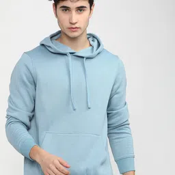 HIGHLANDER Men Blue Hooded Sweatshirt-image-136