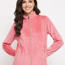 PERFKT-U Mock Collar Front-Open Sweatshirt-picture-10