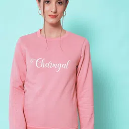 CHARMGAL Printed Round Neck Pure Cotton Pullover-image-11