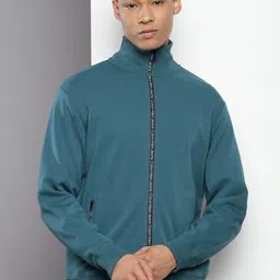 Calvin Klein Mock Collar Front Open Sweatshirt-picture-18