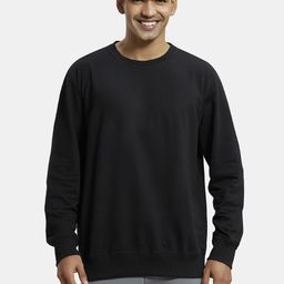 Jockey Men Black Solid Sweatshirt-image-75