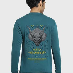 Bewakoof Men Blue Sweatshirt-picture-15