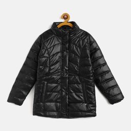 Monte Carlo Girls Black Solid Puffer Jacket-image-86