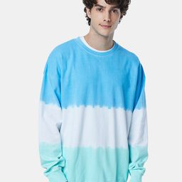 The Souled Store Men Multicoloured TSS Originals Ombre Colourblocked Oversized Sweatshirt-54