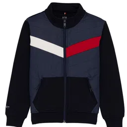 Status Quo Boys Colourblocked Open Front Sweatshirt-image-12