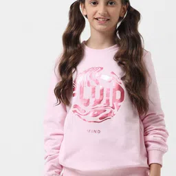 Vero Moda Girls Typography Printed Ribbed Sweatshirt-picture-8