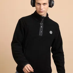 HIGHLANDER Black High Neck Sweatshirt-picture-48