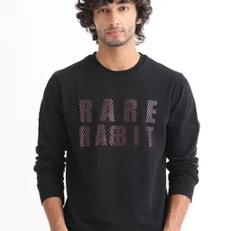 RARE RABBIT Men Marcia Typography Printed Sweatshirt-image-95
