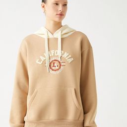 Koton Typography Printed Hooded Pullover-15