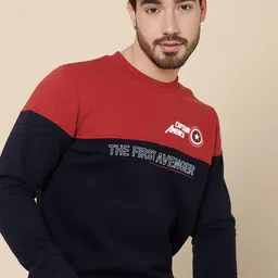 Free Authority Captain America Printed Pullover Sweatshirt-image-23