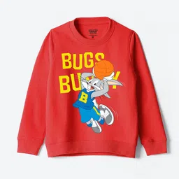 YK Warner Bros Kids Humour and Comic Bugs Bunny Printed Pullover Sweatshirt-picture-15
