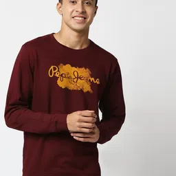 Pepe Jeans Men Red Printed Sweatshirt-picture-41