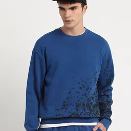 THE BEAR HOUSE Abstract Printed Terry Pure Cotton Pullover-picture-19