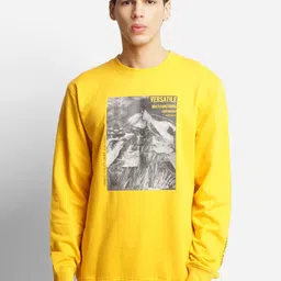 Wildcraft Men Mustard Printed Sweatshirt-image-50