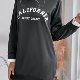 Stylecast X KPOP Women Shirt Collar Typography Printed Sweatshirt-image-30