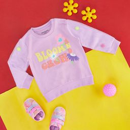 Pantaloons Baby Infant Girls Typography Printed Cotton Sweatshirt-image-94