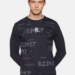 SHOWOFF Men Navy Blue Printed Sweatshirt-image-71