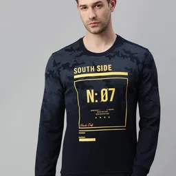 SHOWOFF Men Navy Blue Printed Sweatshirt-image-52