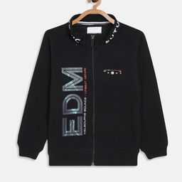 Octave Boys Navy Blue Printed Fleece Sweatshirt-picture-33