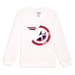 Marvel by Wear Your Mind Unisex Kids White Printed Sweatshirt-image-91