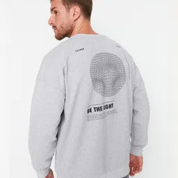 Trendyol Graphic Printed Cotton Sweatshirt-image-21
