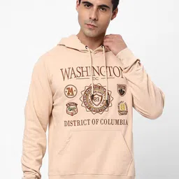 R&B Typography Printed Hooded Cotton Sweatshirt-picture-22