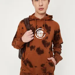 max Absatrct Printed Hooded Sweatshirt-image-98