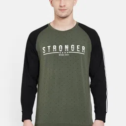 Duke Men Green Printed Sweatshirt-image-25