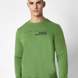 Peter England Casuals Typography Printed Crew Neck Long Sleeve Pullover Sweatshirt-picture-40