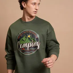 HIGHLANDER Typography Printed Pullover Sweatshirt-image-36