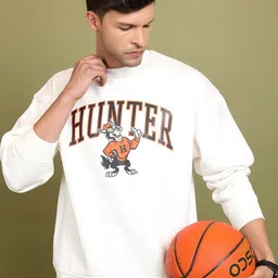 HIGHLANDER Typography Printed Drop Shoulder Rugby Oversized Pullover-picture-13