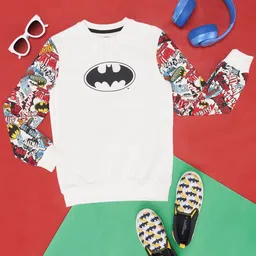 Pantaloons Junior Boys Batman Printed Cotton Sweatshirt-image-58