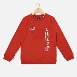 Allen Solly Junior Boys Typography Printed Pullover Sweatshirt-image-61