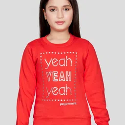 Peppermint Girls Typography Printed Pullover Sweatshirt-picture-20