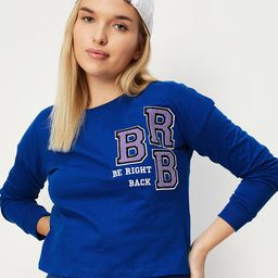 max Typography Printed Cotton Sweatshirt-image-0