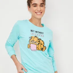 max Graphic Printed Pure Cotton Pullover Sweatshirt-image-87