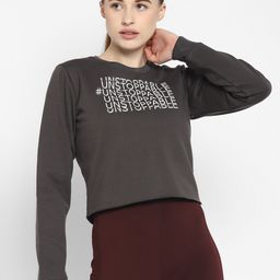 OFF LIMITS Women Grey Printed Cotton Sweatshirt-image-31