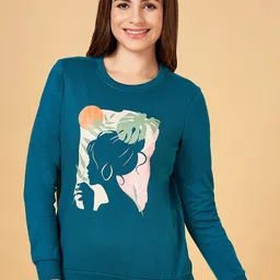 Honey by Pantaloons Graphic Printed Round Neck Long Sleeve Cotton Pullover Sweatshirt-picture-34