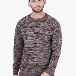 Wildcraft Men Maroon Printed Acrylic Sweatshirt-picture-35