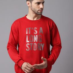 mack jonney VIMAL JONNEY Men Red Printed Sweatshirt-picture-29