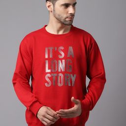 mack jonney VIMAL JONNEY Pack of 2 Men Red Printed Sweatshirt-picture-1